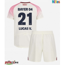 Camiseta Bayer Leverkusen Lucas Vazquez #21 Visitante Equipación para niños 2025-26 manga corta (+ pantalones cortos)